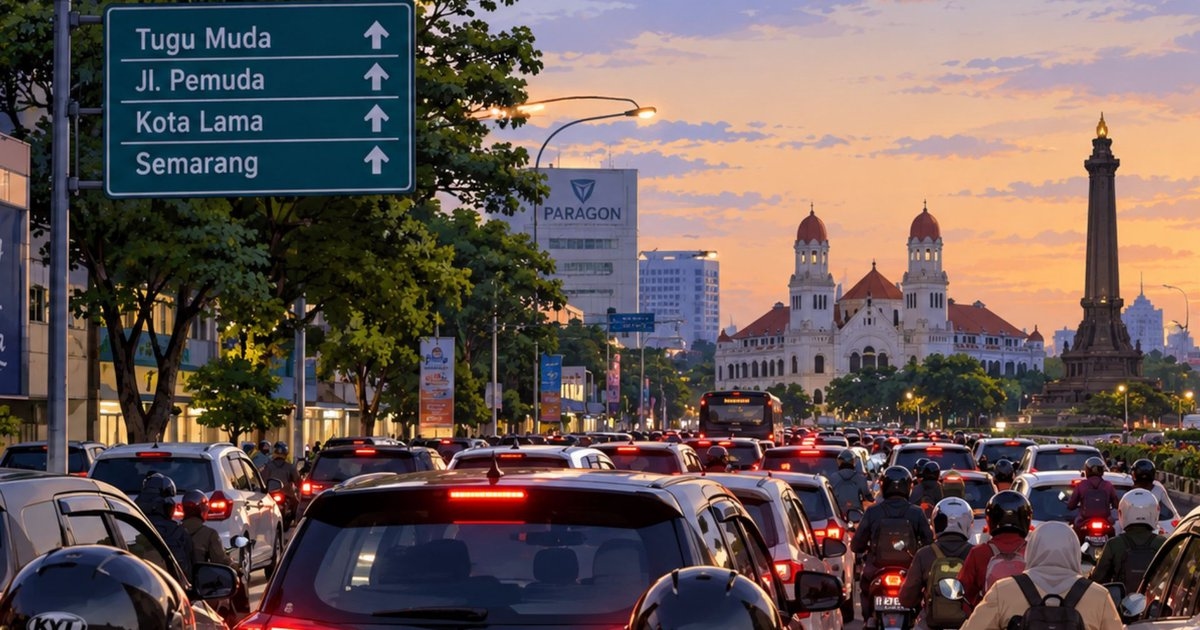Update Rute Macet Hari Ini 14 Oktober 2026: Pulang Kerja Sore Ini Semarang dan Solo Macet Parah, Ini Jalur Tikusnya
