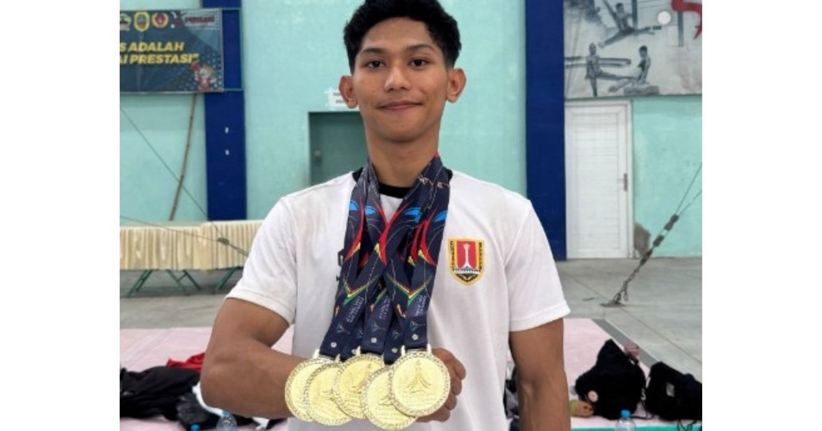 Porprov Jateng 2026, Saddam Dwi Wira Yudha Borong 5 Emas Senam Artistik 