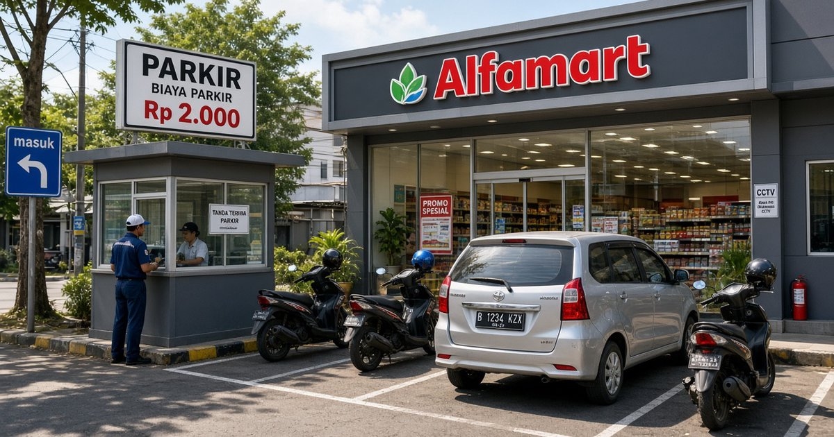 Parkir Rp2.000 di Minimarket: Nominal Receh, Rasa Mahalnya Kayak Beli Barang Sejuta