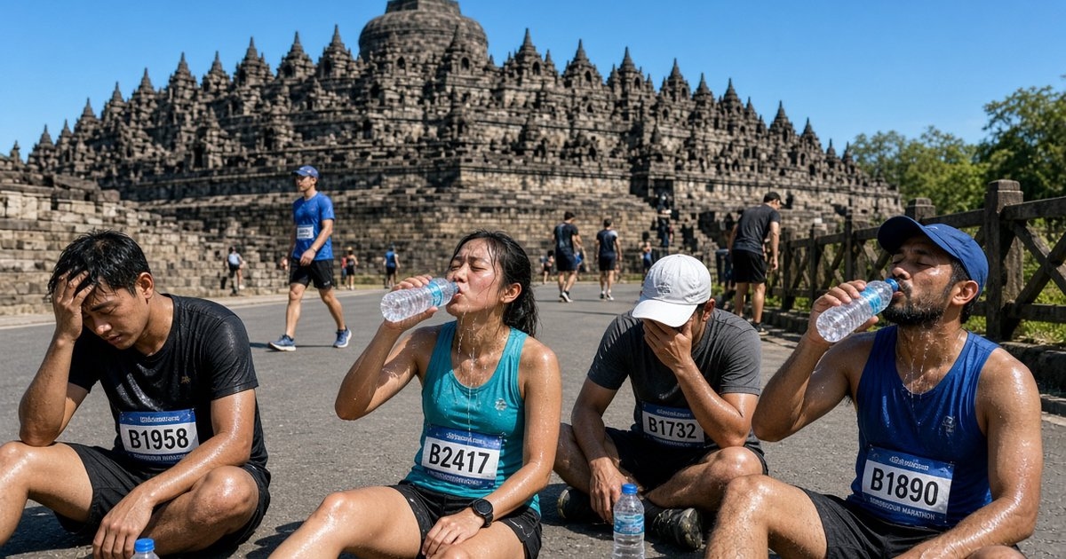 Hipotermia vs Dehidrasi Terik di Borobudur Marathon: Bedanya Bisa Menyelamatkan Nyawa