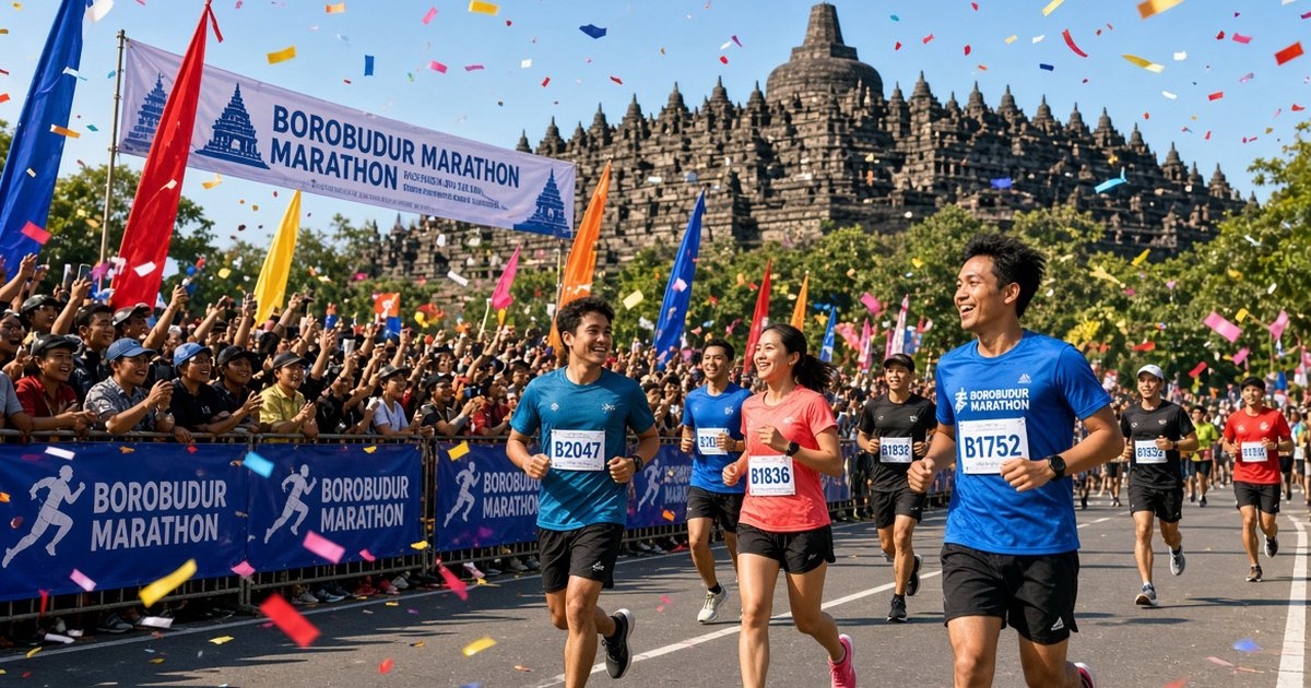 Borobudur Marathon 2026 vs Tahun Lalu: Peserta Bertambah, Rute Berubah, Target Ekonomi Melonjak