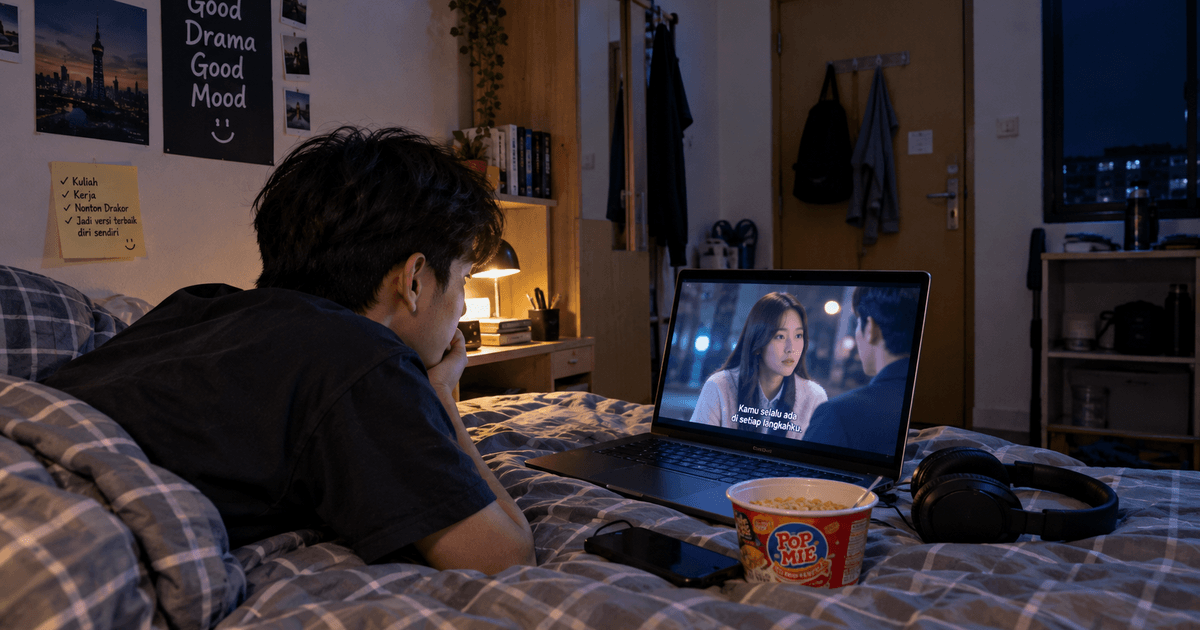 “Satu Episode Lagi” adalah Kalimat Paling Berbahaya di Kos: Binge-Watching Drakor Akhir Pekan