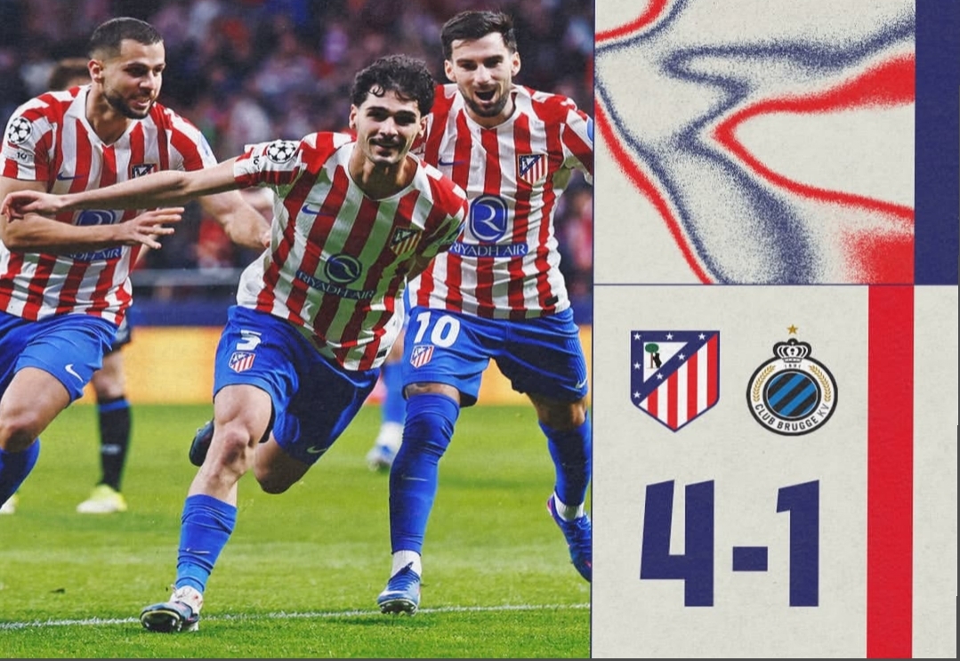 Hasil Liga Champions 2025/2026: Alexander Sorloth Cetak Hattrick, Atletico Madrid Kalahkan Club Brugge 4-1 dan Lolos ke 16 Besar