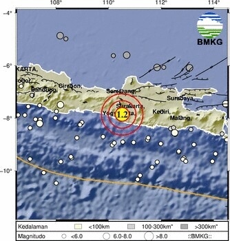 Gempa Klaten, Gempa Magnitudo 1,2 Guncang Barat Daya Klaten