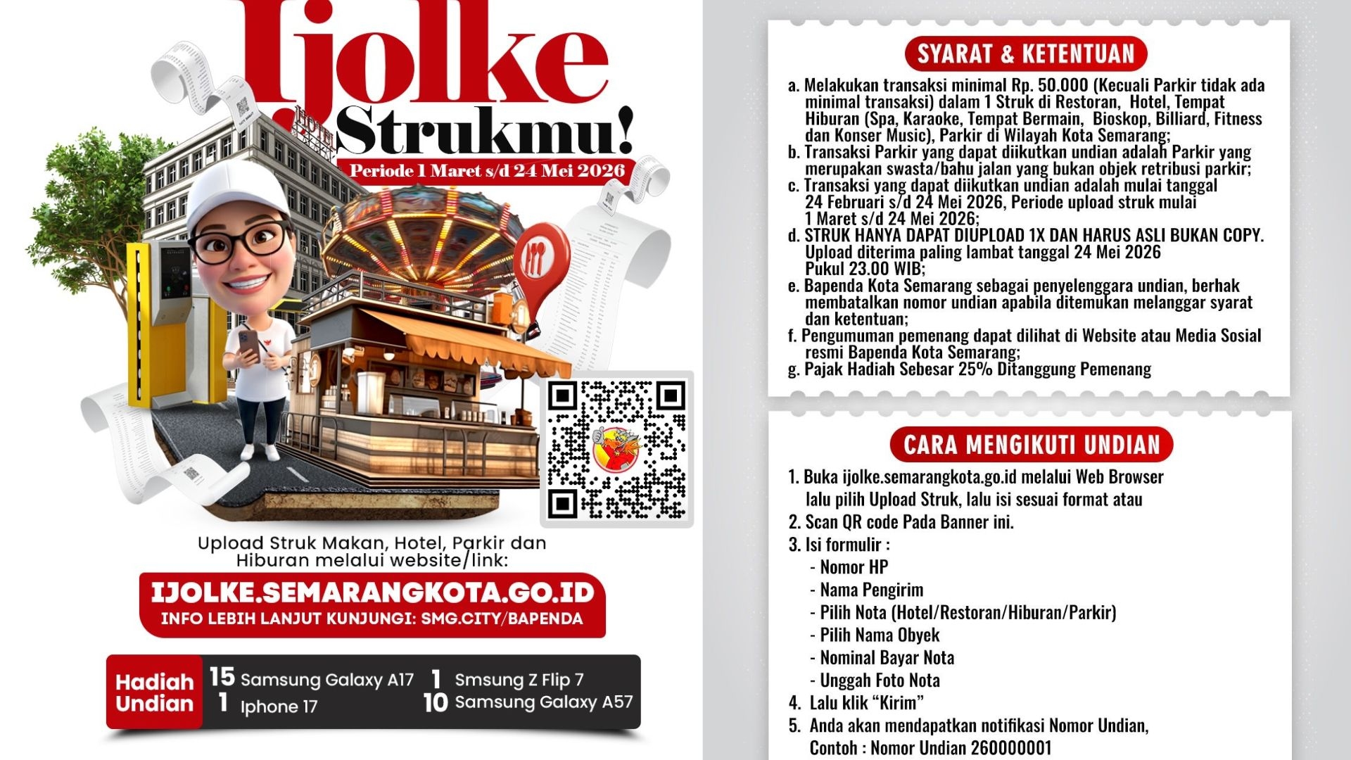 Program Ijolke Strukmu Semarang: Tukar Struk Belanja dengan Undian iPhone 17 dan Samsung Galaxy