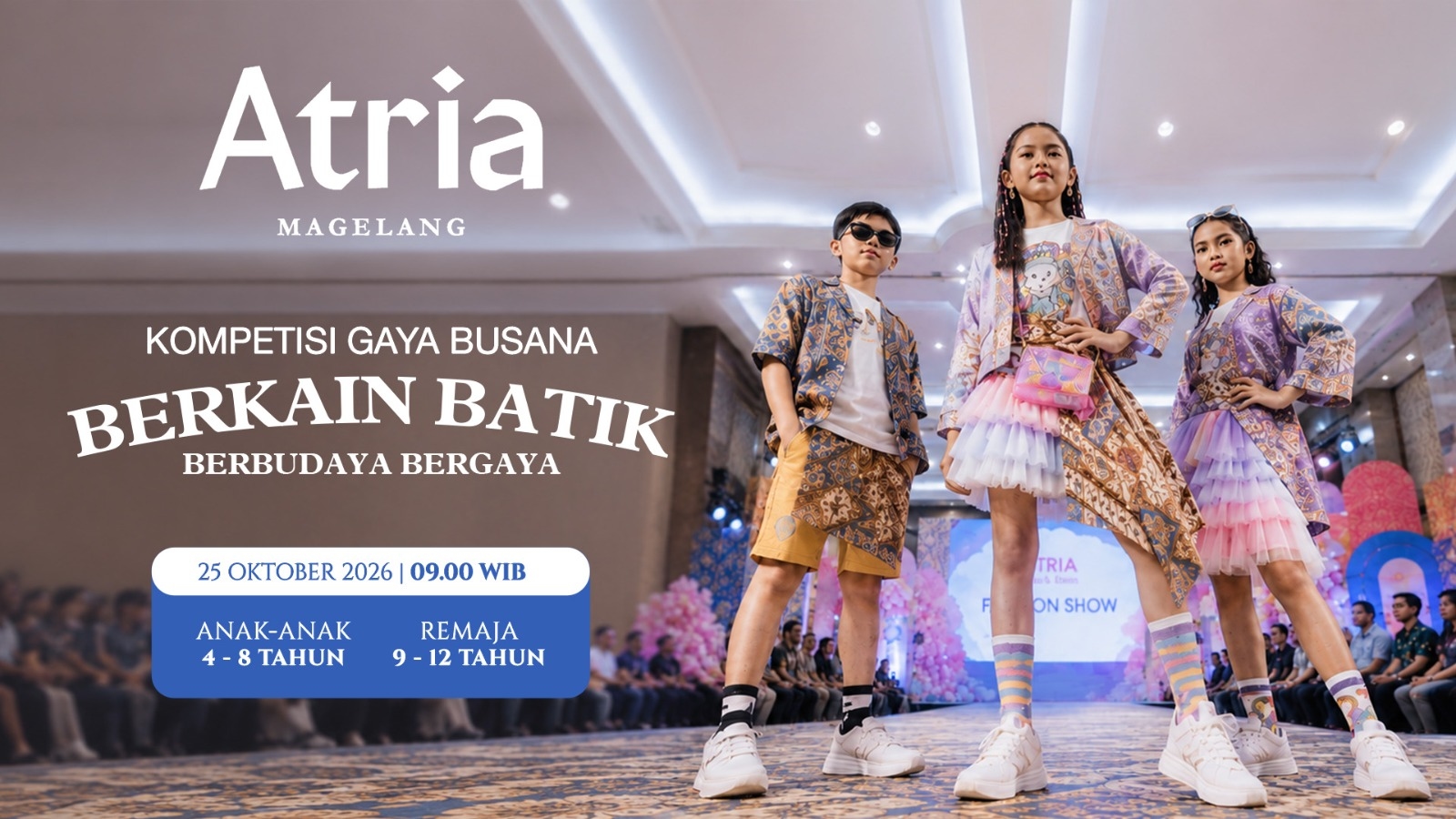 Fashion Show Anak di Hotel Bintang 4 Magelang Padukan Batik dan Kreativitas