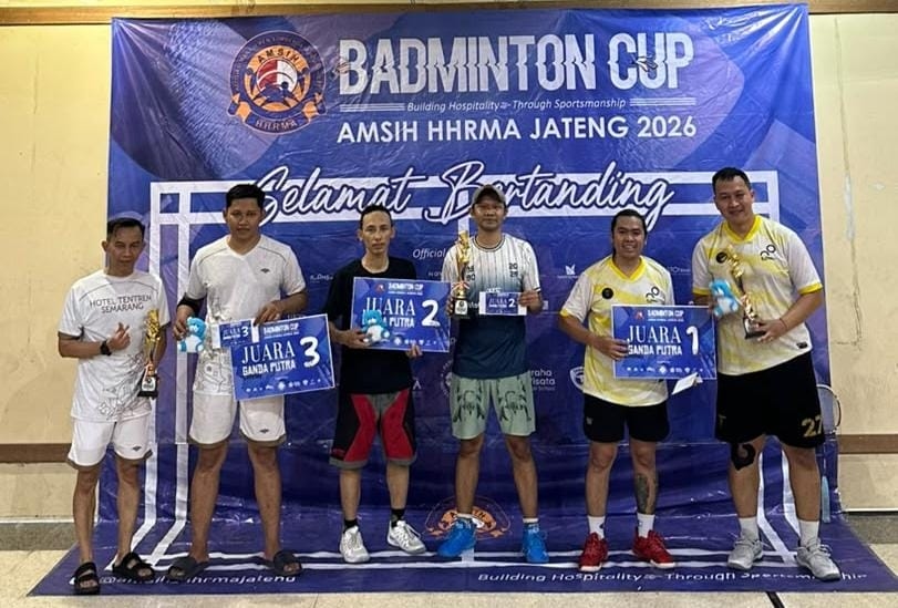 AMSIH HHRMA Jawa Tengah Gelar Badminton Cup 2026, Diikuti 24 Hotel