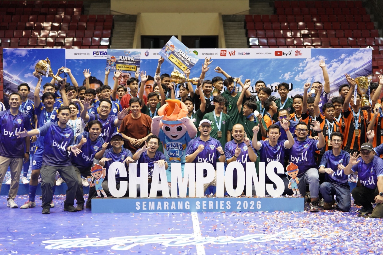 Piala by.U 2026 Semarang Series Cetak Juara Baru, Buka Jalan Atlet Muda ke Futsal Profesional