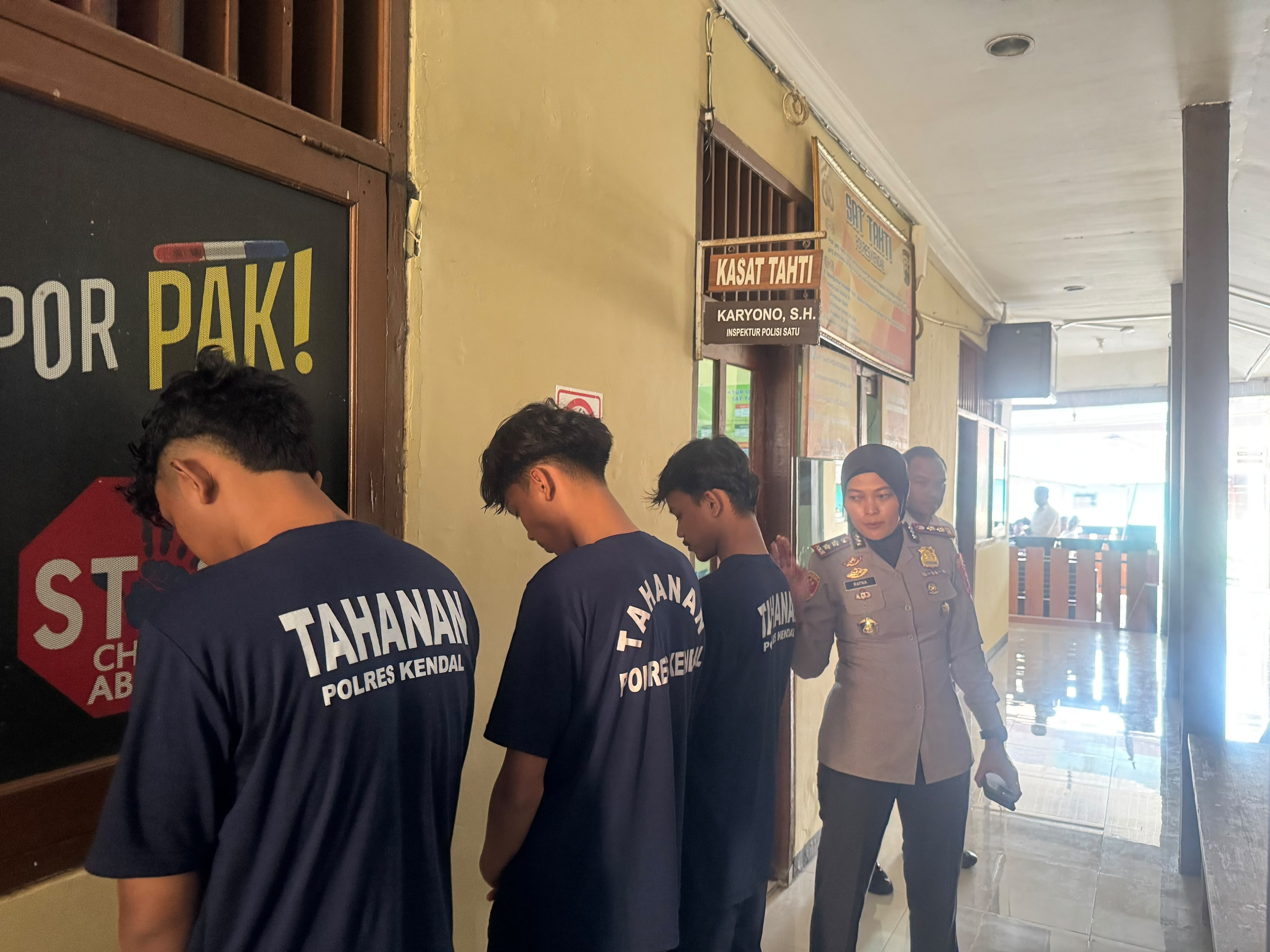 Polres Kendal Ringkus Remaja Bersenjata Tajam di Dua Lokasi Berbeda