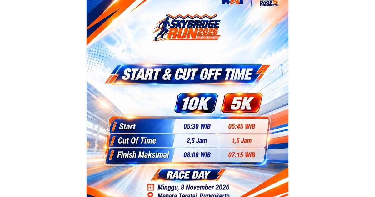 Skybridge Run 2026 Bukan Cuma Olahraga, Ini Cara KAI Mendekatkan Kereta ke Anak Muda