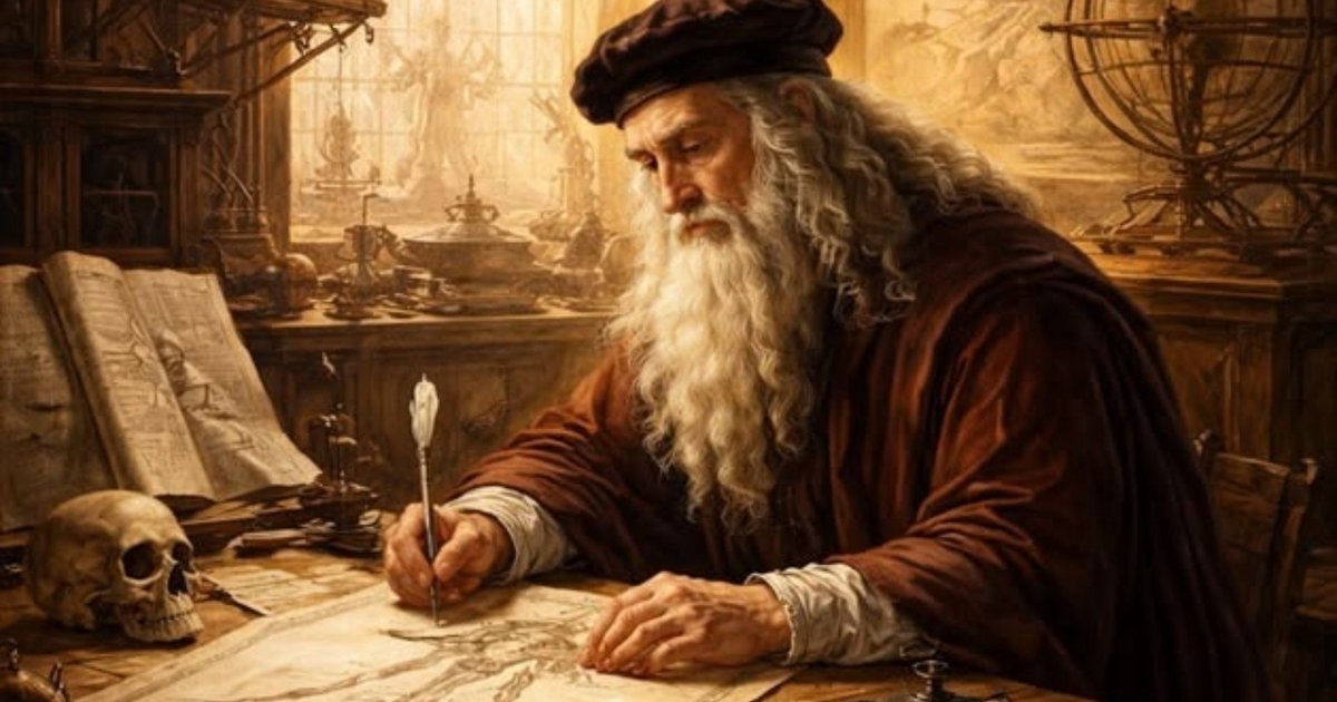 Fakta Sejarah Dunia: Leonardo da Vinci Tidur 20 Menit Setiap 4 Jam? Sejarawan Bilang Itu Cuma Mitos Produktivitas