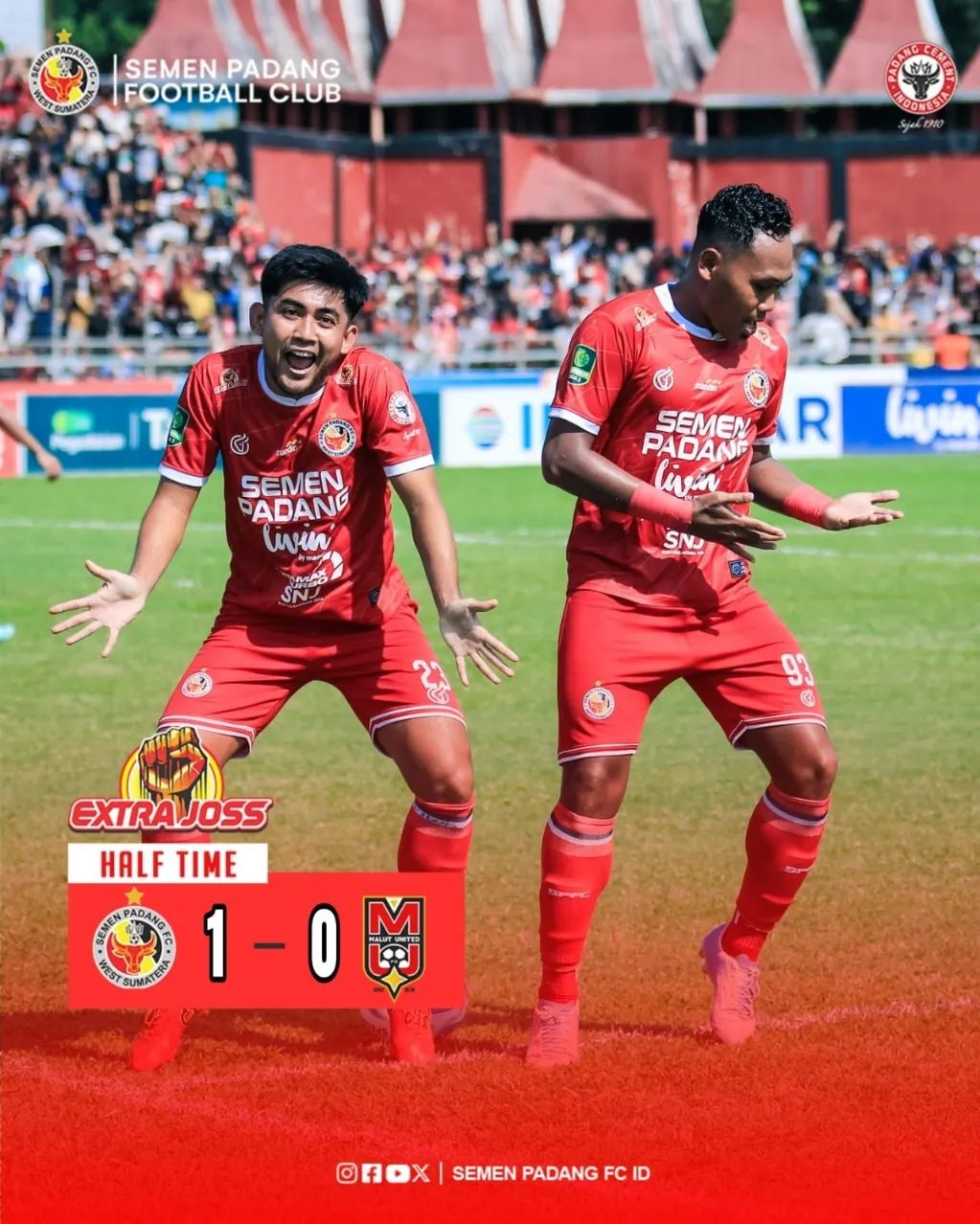 HASIL AKHIR FULL TIME Semen Padang vs Malut United, Skor 1-0 di Semifinal Liga 2, Kabau Sirah Raih Tiket Liga 1 Musim Depan!