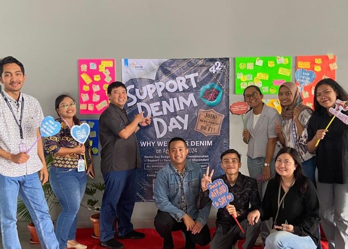 BINUS Semarang Mempererat Komitmen Dukung Gerakan Anti Kekerasan Seksual Melalui Denim Day