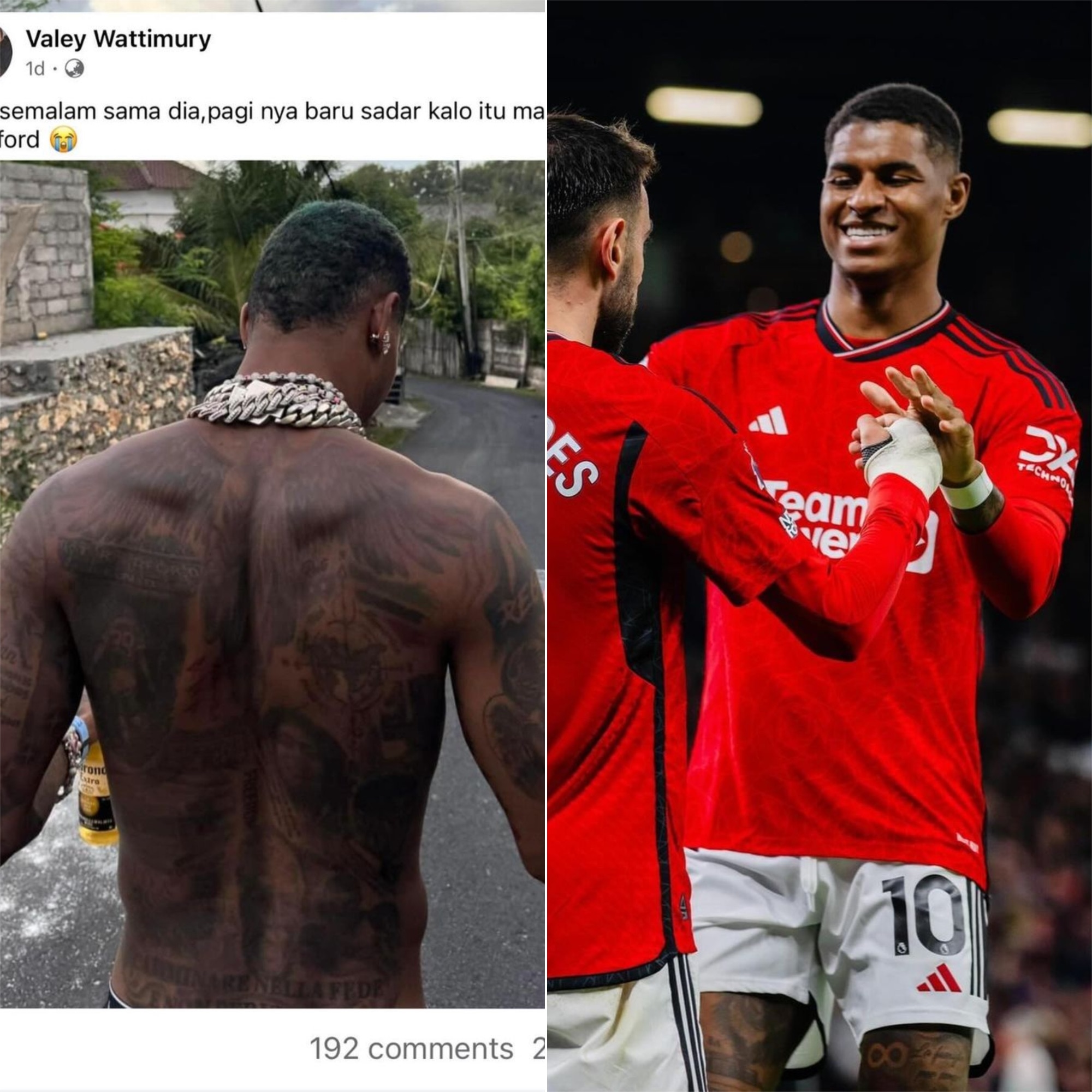 VIRAL! Striker Manchester United, Marcus Rashford, Kepergok Liburan di Bali! Warganet Valey Wattimury Malah 'Apes'