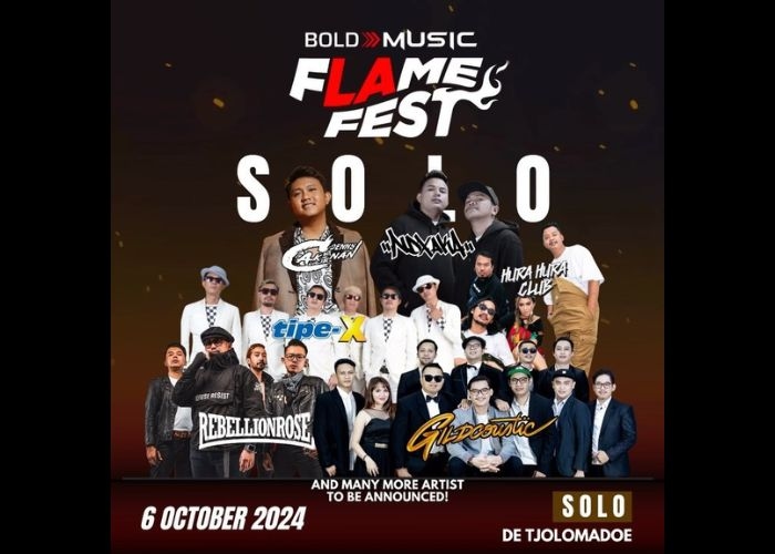 Event Vibes! Siap Seru-seruan Bersama Denny Caknan, NDX AKA, Tipe-X dan Musisi Lain di Acara Flame Fest, Pesta Musik Terbesar di Solo