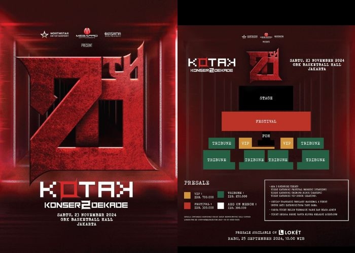 Event Vibes! Jangan Sampai Terlewatkan, Kotak Band Rayakan 20 Tahun Berkarya dengan Konser Spesial di Jakarta