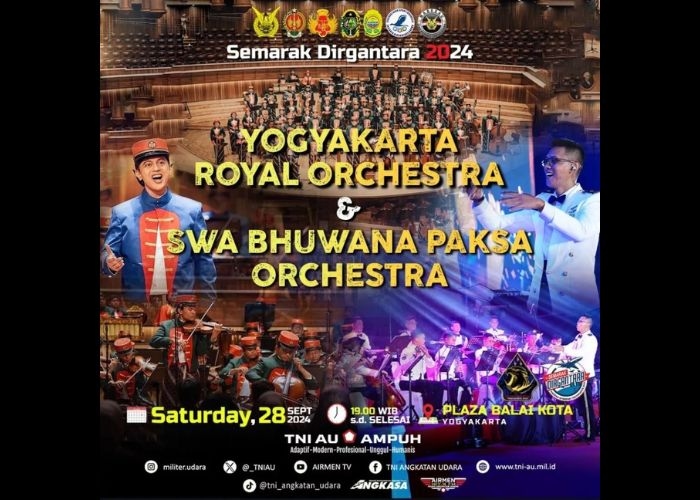 Event Vibes! Kolaborasi Epik nan Megah Yogyakarta Royal Orchestra dan Swa Bhuwana Paksa Orchestra di Semarak Dirgantara 2024