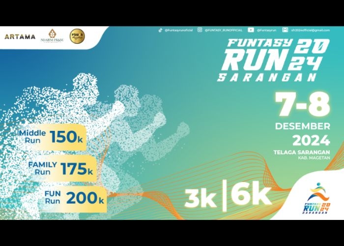 Event Vibes! Mari Berolahraga Melalui Acara Funtasy Run 2024: Lari Seru dengan Kostum Unik di Telaga Sarangan yang Indah