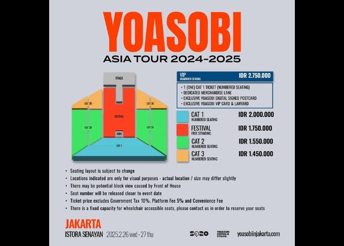 Event Vibes! Penggemar Lagu Jepang Bersiaplah Merasakan Euforia dari Duo Musik YOASOBI Live in Jakarta 2025: Sensasi J-Pop yang Dinantikan Penggemar