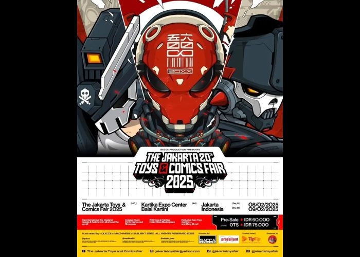 Meriahkan Event The Jakarta 20th Toys and Comics Fair 2025: Pesta Mainan dan Komik Terbesar Abad Ini, Hadirkan Cosplay Internasional