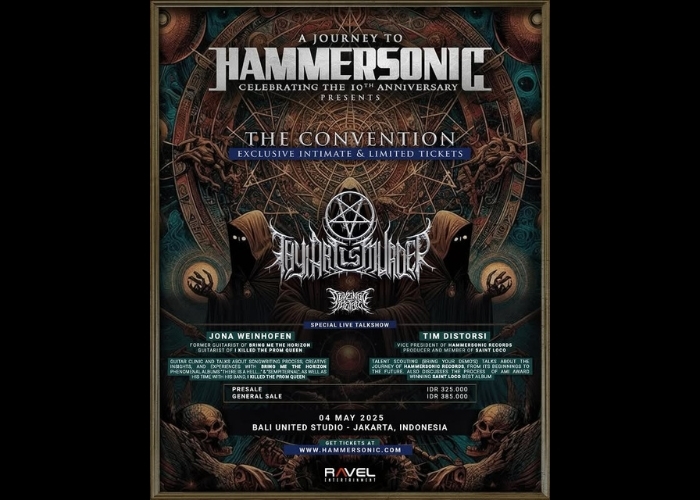 Metalhead Merapat! Thy Art Is Murder Gebrak Jakarta! Konser Intim dan Talkshow Ekslusif Hammersonic! Jangan Sampai Kelewatan!
