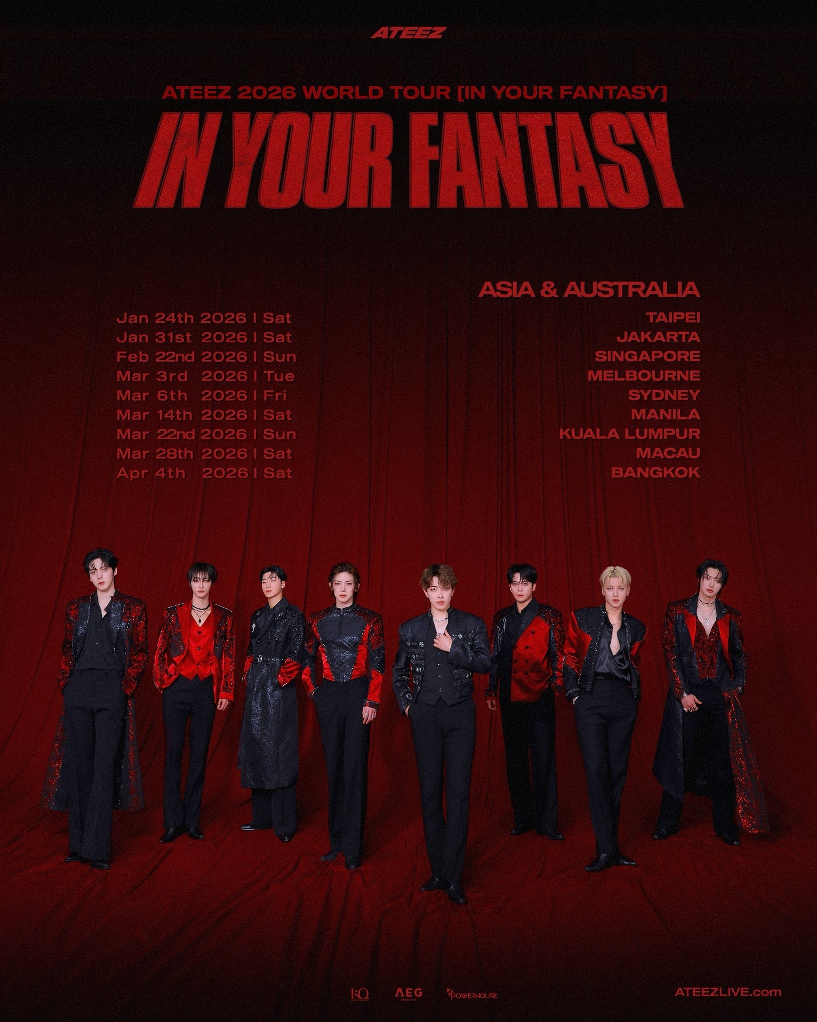 Bikin Geger! ATEEZ Rilis Jadwal Konser 2026 di Asia, ATINY Indonesia Siap-Siap Kedatangan Oppa di Bulan Ini!