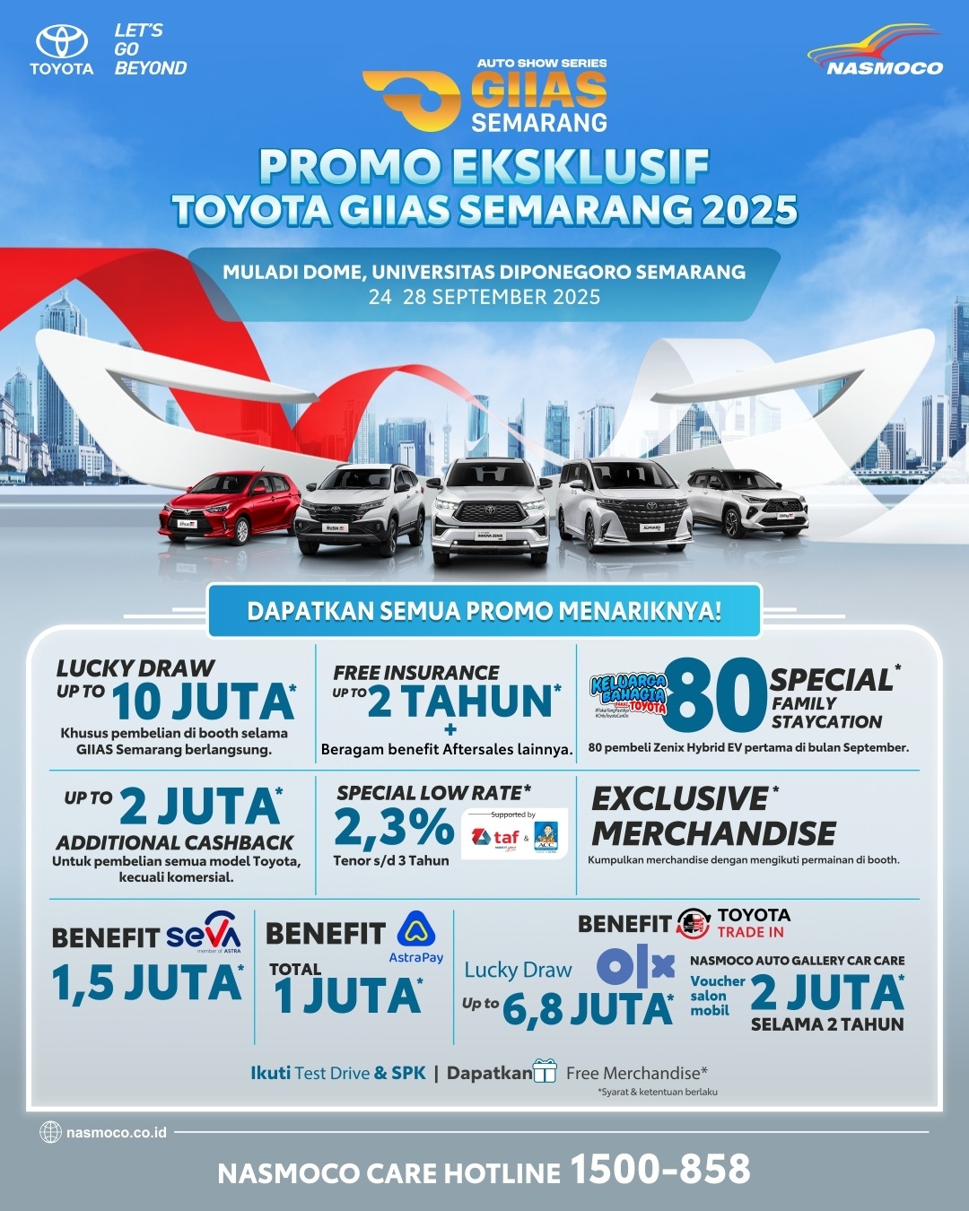 Promo Eksklusif Toyota Hadir di GIIAS Semarang 2025, Dapatkan Beragam Keuntungan Menarik