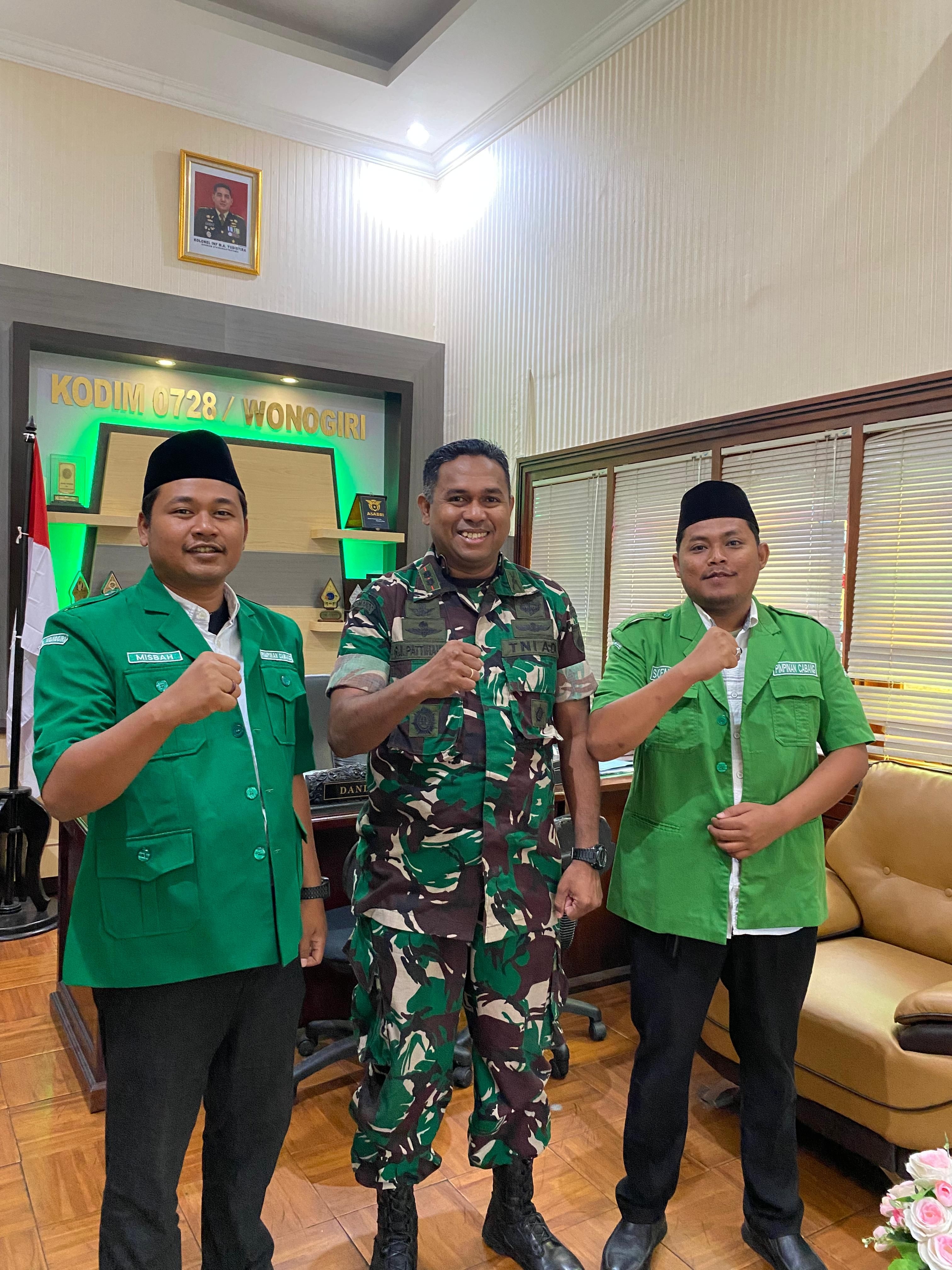 Ngopi Kebangsaan di Makodim, Ansor dan TNI Rajut Sinergi untuk Wonogiri