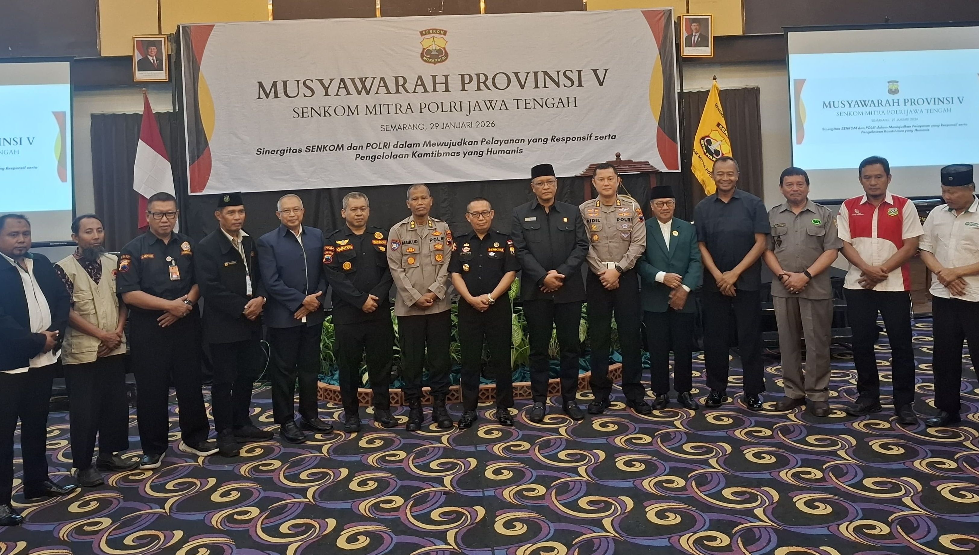 SENKOM Mitra Polri Kukuhkan Peran Strategis di Jawa Tengah, Perkuat Sinergi Keamanan hingga Kebencanaan