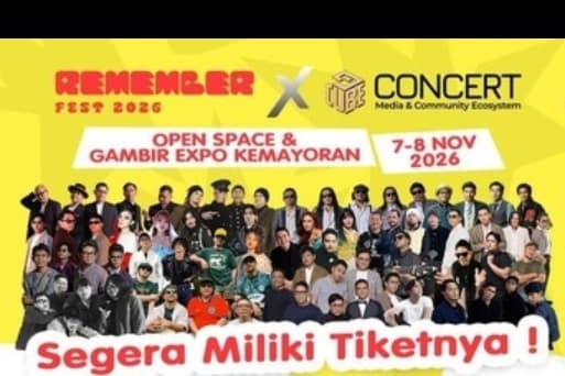 Remember Fest 2026 x Cube Concert di Jakarta, Hadirkan Nuansa Nostalgia Lintas Generasi Bersama Dewa 19 hingga Tulus!