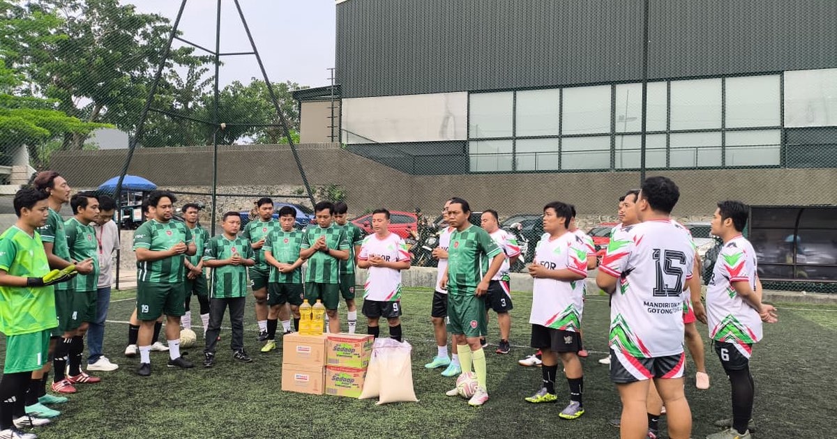 Laga Amal Jurnalis FC Bersama Ansor dan Alfamart, Tebar Kepedulian untuk Panti Asuhan Rumah Anak Surga