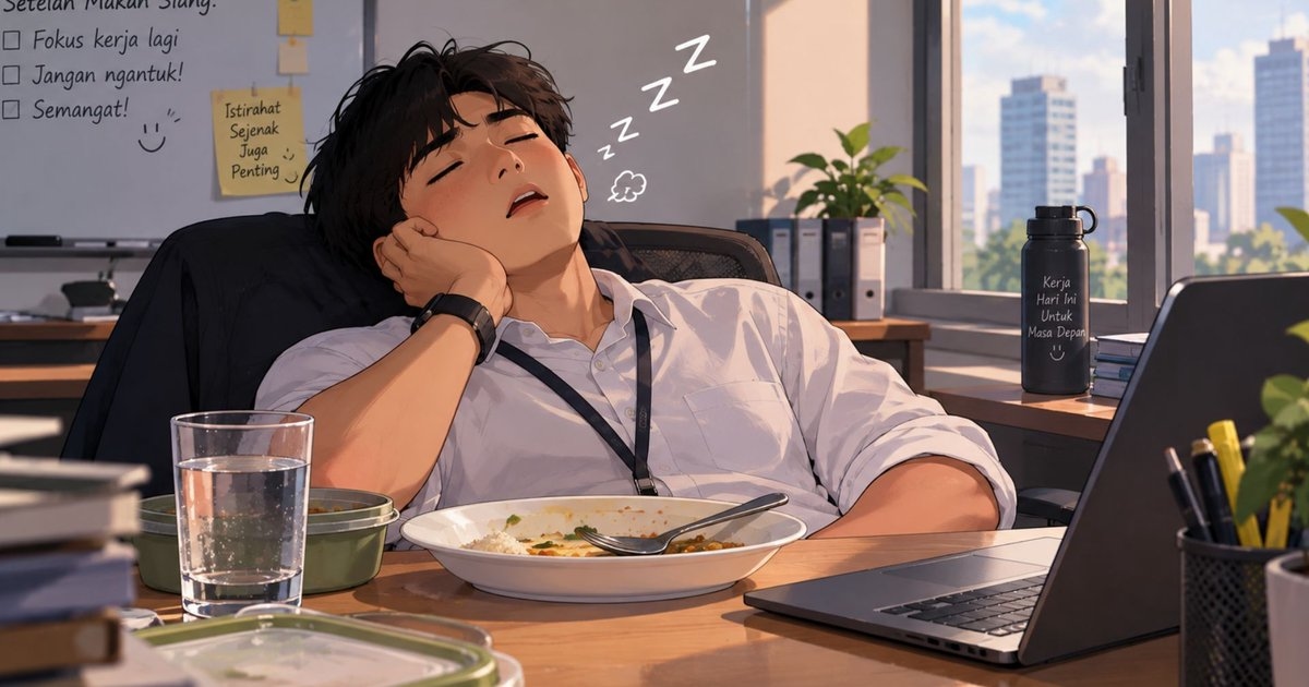 Ngantuk Berat Setelah Makan Siang? Ini 5 Trik yang Bikin Kamu Melek Lagi