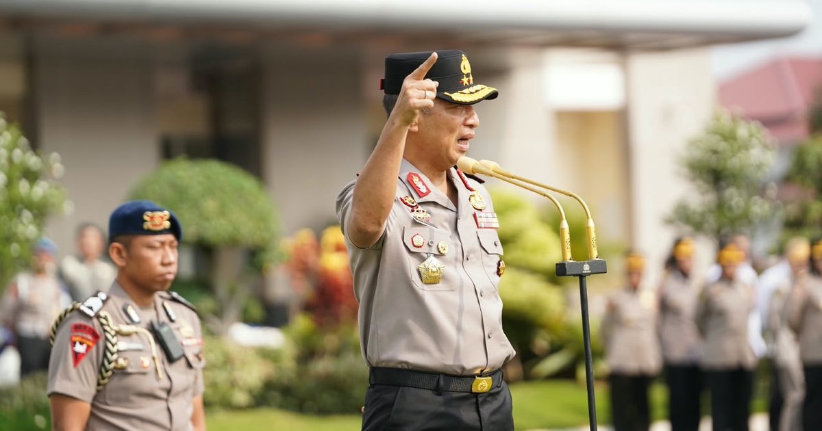 Apel Perdana Kapolda Jateng, Tegas; Tidak Ada Toleransi bagi Anggota yang Membekingi Judi dan Narkoba