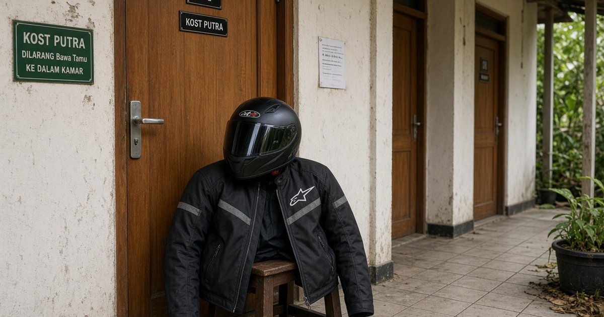 Tips Mengatur Helm dan Jaket di Luar Kamar Kost: Rapi, Aman, dan Tidak Bikin Tetangga Kamar Mengeluh