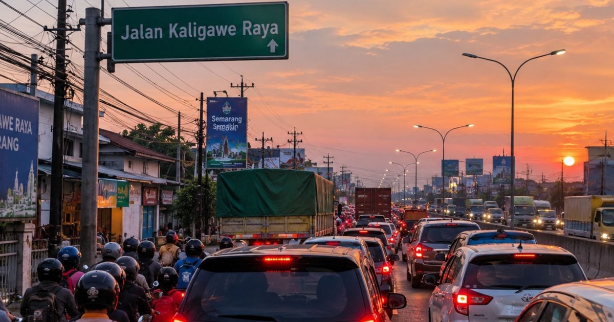 Macet di Semarang Bikin Capek Pulang Kerja? Ini 6 Titik Rawan dan Jalur Tikus yang Bikin Cepat Sampai