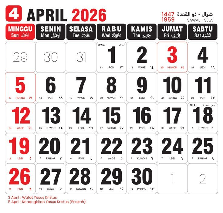 Kalender Jawa Jumat Kliwon 2026 Lengkap, Hanya 10 Kali dalam Setahun