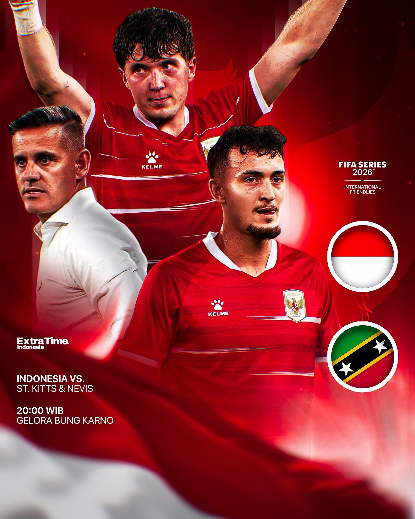 Adu Kekuatan Timnas Indonesia vs Saint Kitts & Nevis di FIFA Series 2026, Skuad Rp600 Miliar vs 11 Miliar, Siapa Bakal Menang Malam Ini?