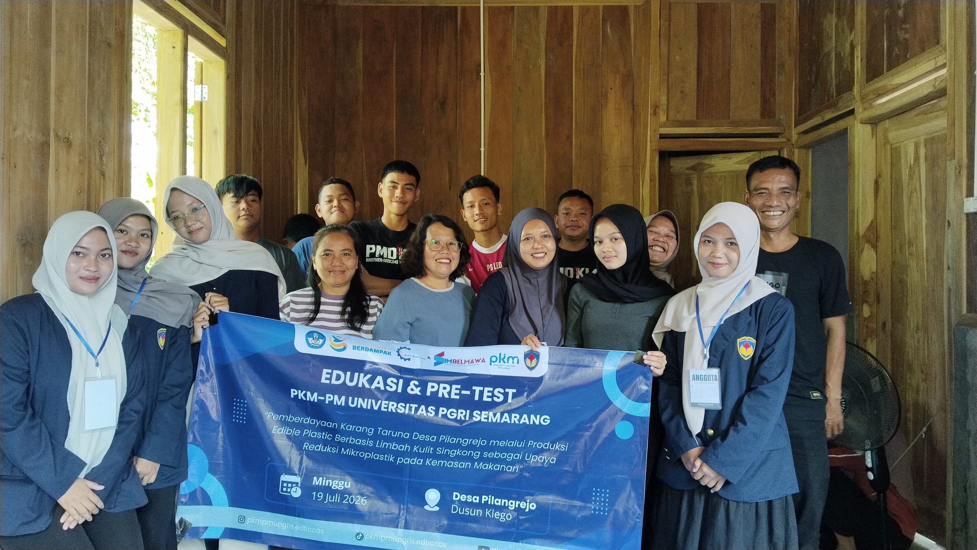 PKM-PM UPGRIS Sulap Limbah Kulit Singkong Jadi Edible Plastic, Pemuda Boyolali Belajar Bikin Kemasan Ramah Lingkungan