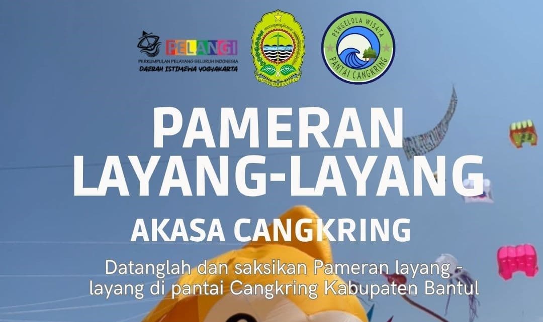 Dispar Bantul Gelar Pameran Layang-Layang 'Akasa Cangkring' di Pantai Cangkring