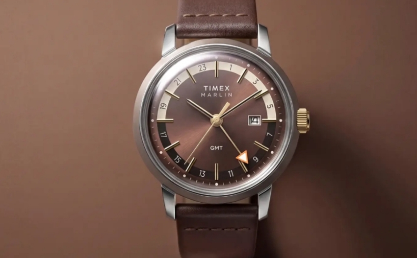 Timex Marlin GMT Resmi Meluncur, Bawa Dial Biru Es dan Cokelat dengan Gaya Retro