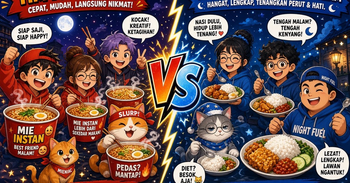 Mi Instan vs Nasi di Jam 12 Malam: Ternyata Otak yang Menentukan, Bukan Perut