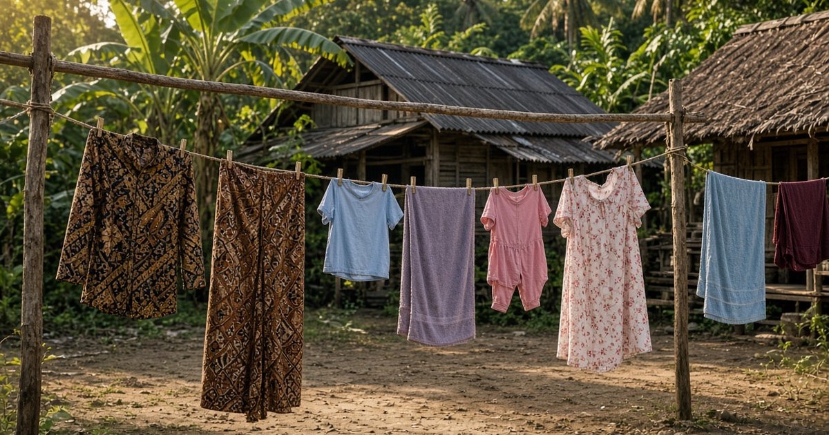 Bukan Cuma Jemuran Biasa: Trik Emak-Emak Kampung Bikin Baju Kering di Tengah Hujan