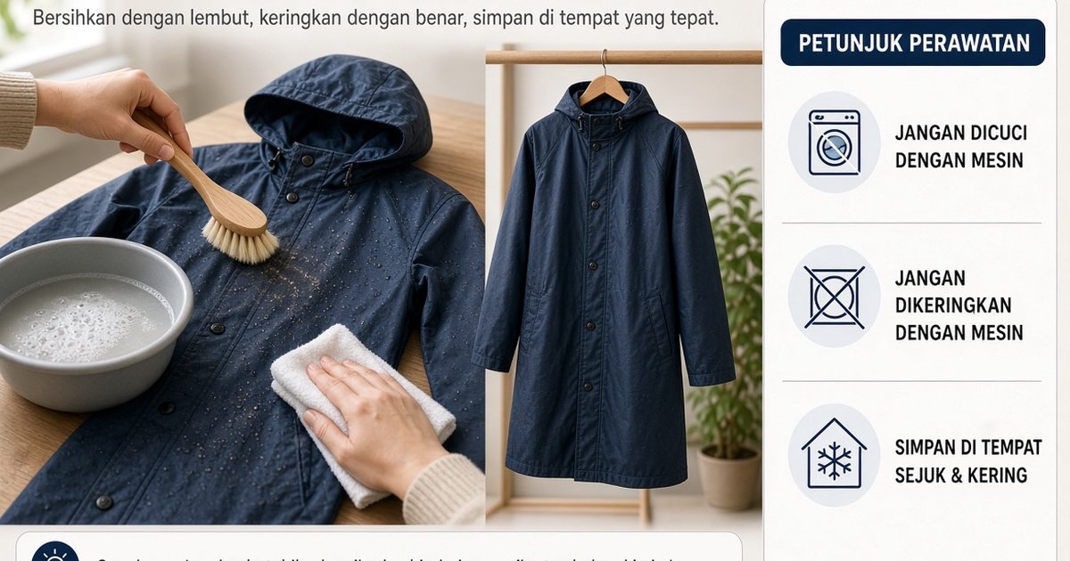 Bau Apek Jas Hujan Bukan Takdir: Ini Cara Merawatnya Agar Tahan Semusim Penuh