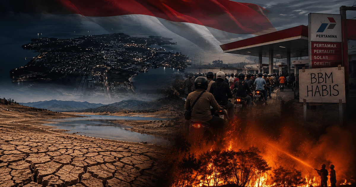 2026, Tahun di Mana Indonesia Belajar Bertahan: Banjir, Asap, Antre BBM, dan Listrik yang Mati