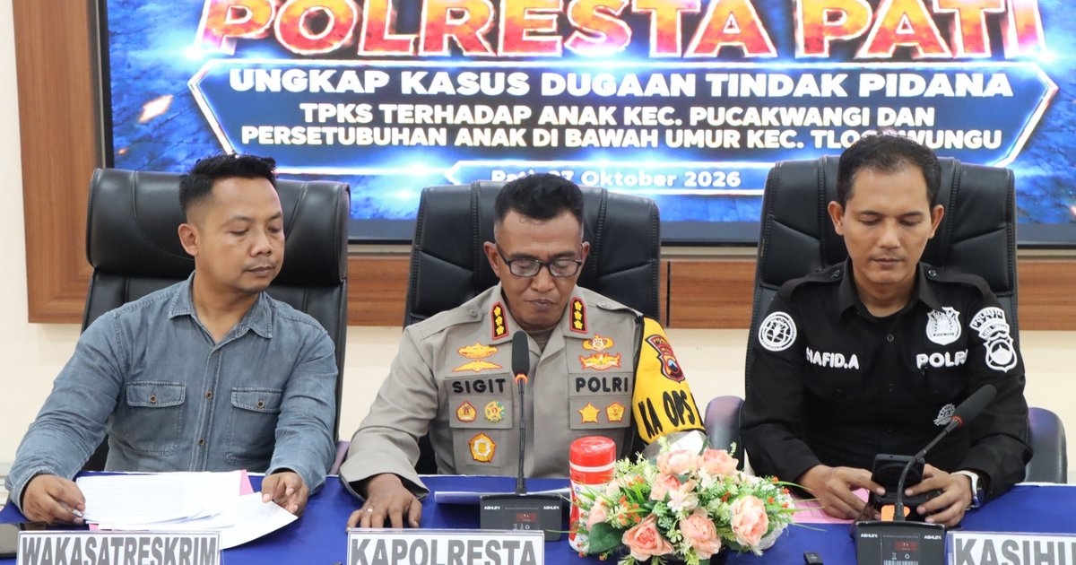 Polresta Pati Ungkap Kasus Persetubuhan terhadap Anak di Bawah Umur, Tersangka Ditahan