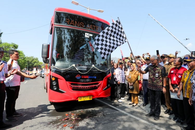 Koridor 7 BRT Trans Jateng Rute Solo-Sukoharjo-Wonogiri Resmi Beroperasi, Gratis Selama Seminggu