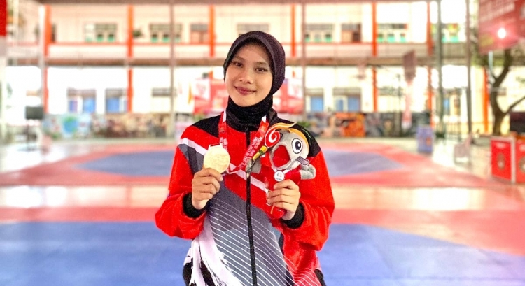 Mahasiswa UMP Raih Emas di Porprov Jateng 2023 Cabang Olahraga Taekwondo