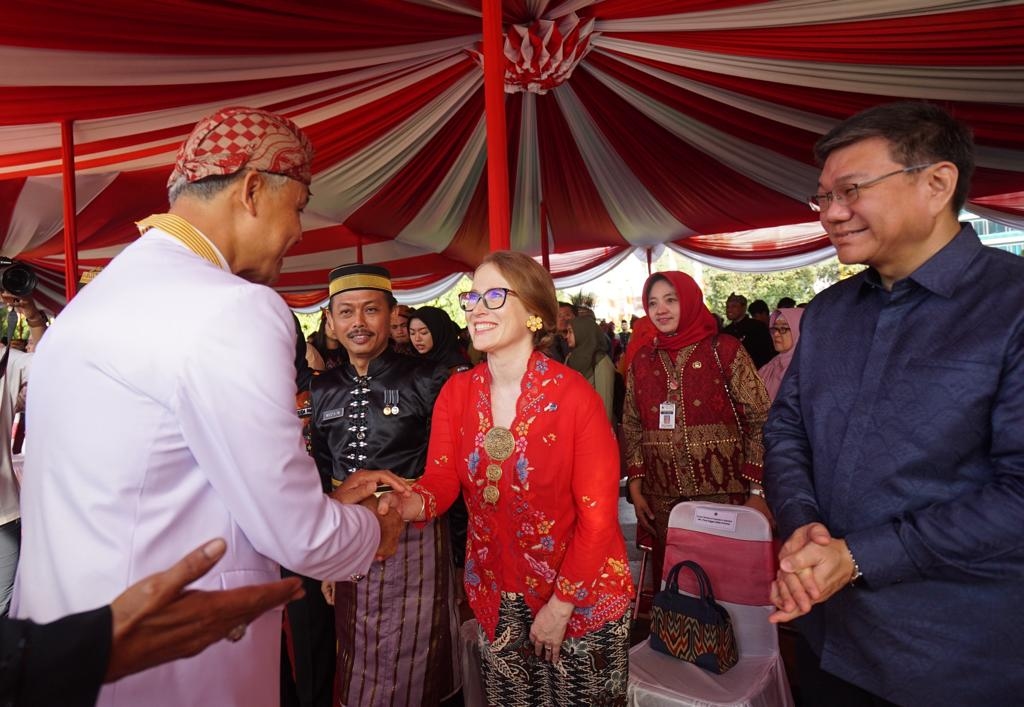 Perwakilan Negara Australia, China dan Singapura Hadiri Upacara HUT Kemerdekaan RI di Jateng
