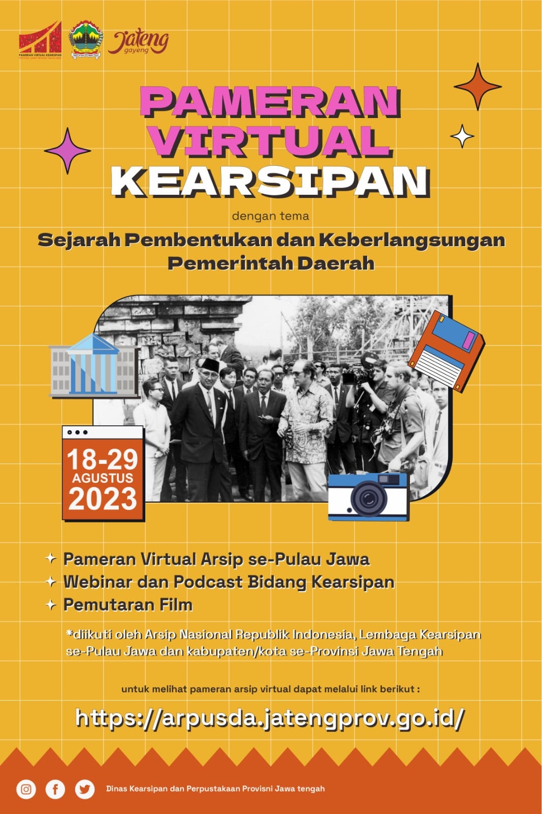Cara Mudah Jelajahi Sejarah Jawa Tengah, Cukup Kunjungi Link Pameran Kearsipan Virtual 2023 Ini