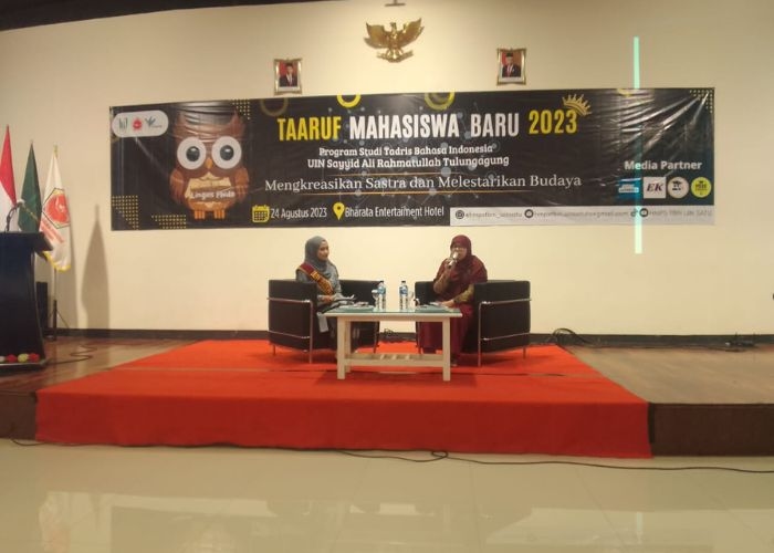 Mengkreasikan Sastra, HM Tadris Bahasa Indonesia UIN Satu Tulungagung Gelar Ta'aruf Mahasiswa Baru